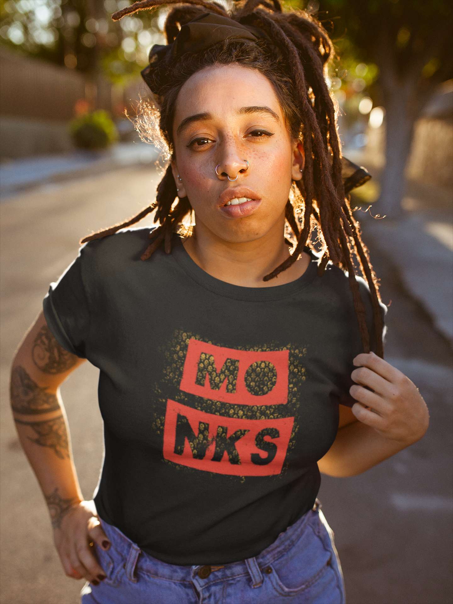 Monks T-Shirt - Front Logo Unisex Fit